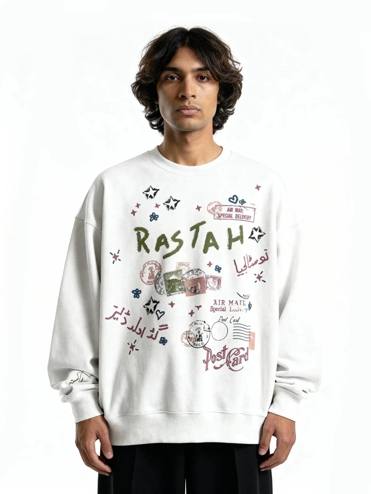 White Premium Sweatshirt - view 1