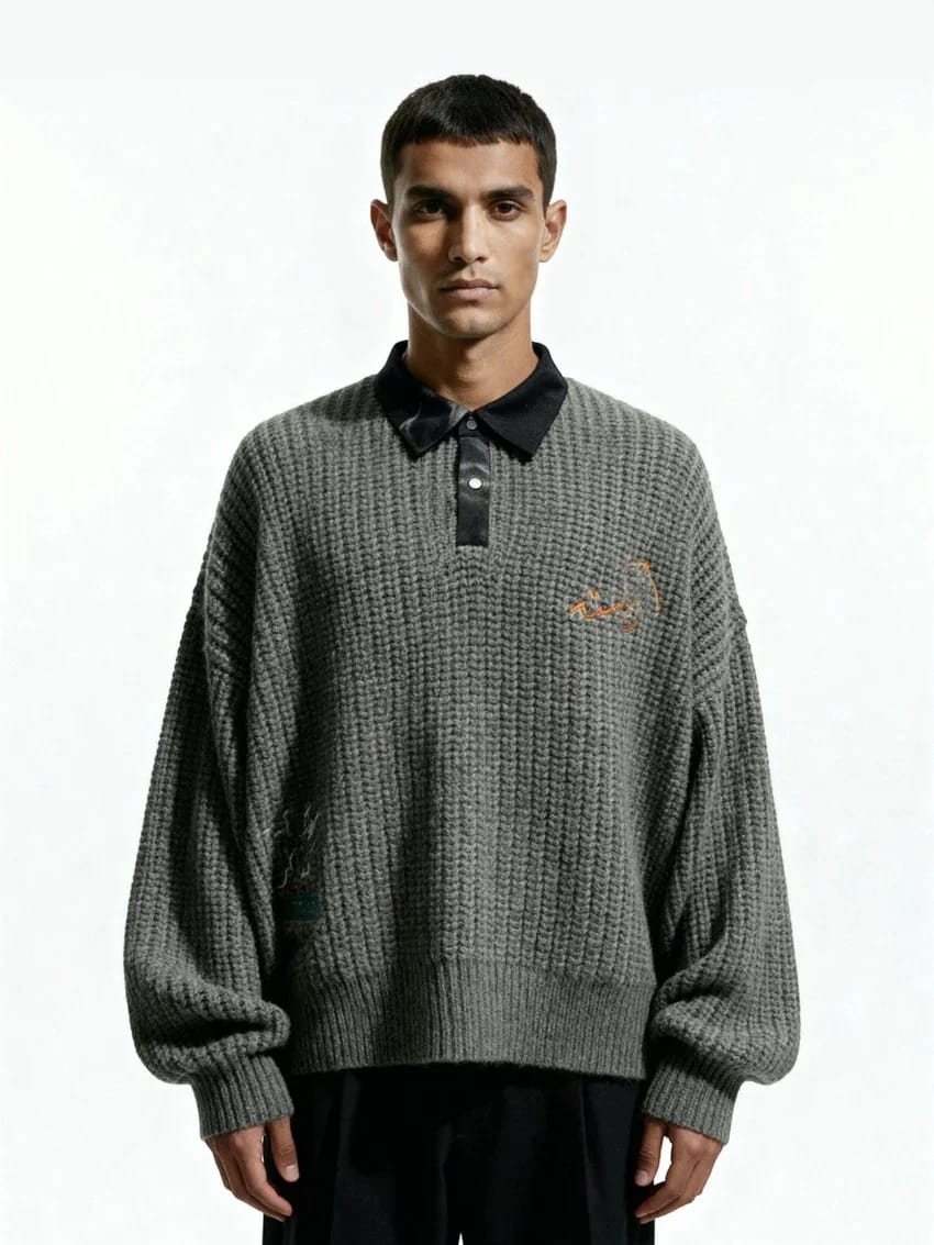 Knitted Grey Sweater