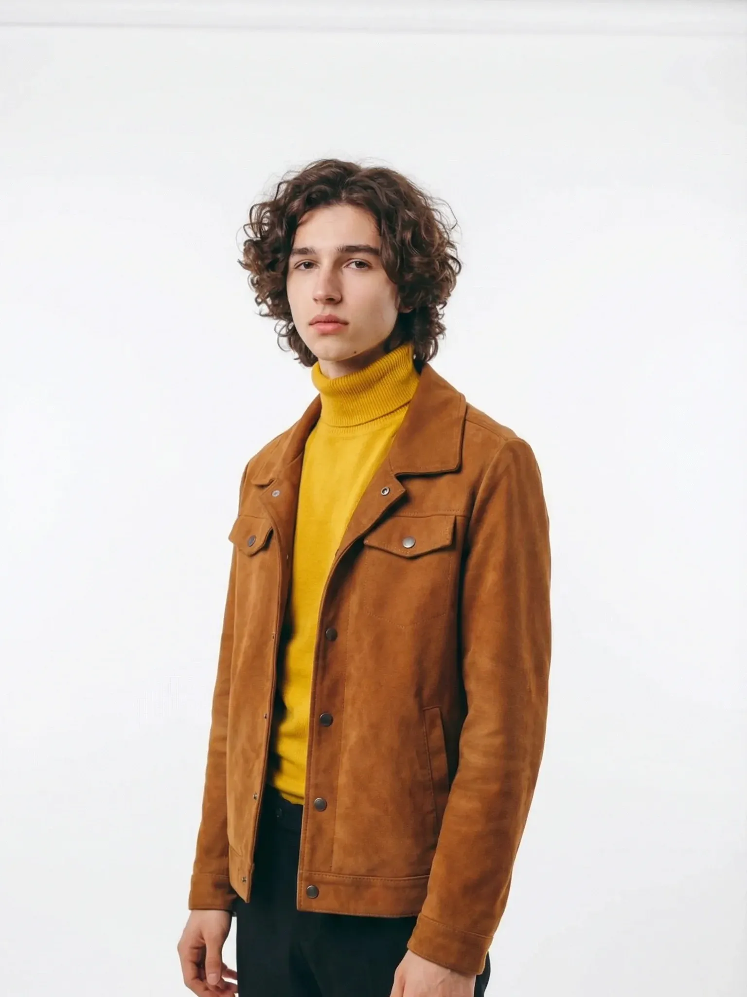 BROWN SHORT COAT - view 1